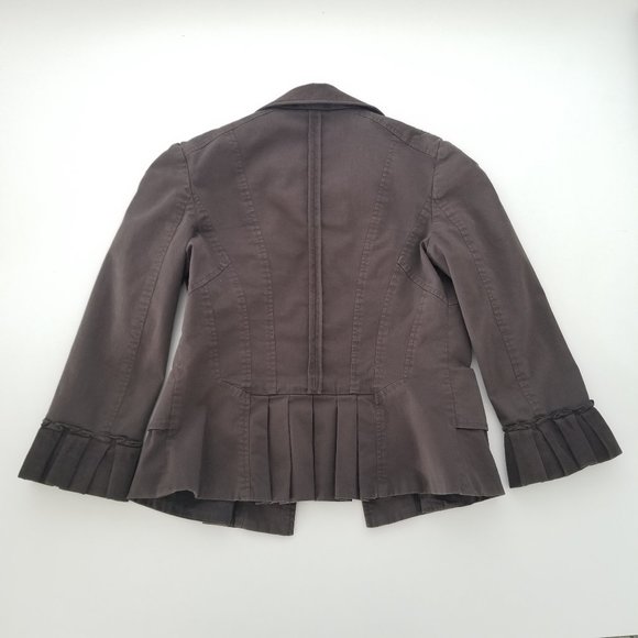 D&G Corduroy 3/4 Sleeve Jacket Brown Size S - Picture 10 of 16